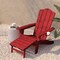 Flash Furniture Red Adirondack Chair with Ottoman and Cupholder LE-HMP-1044-110-RD-GG - alternate 10